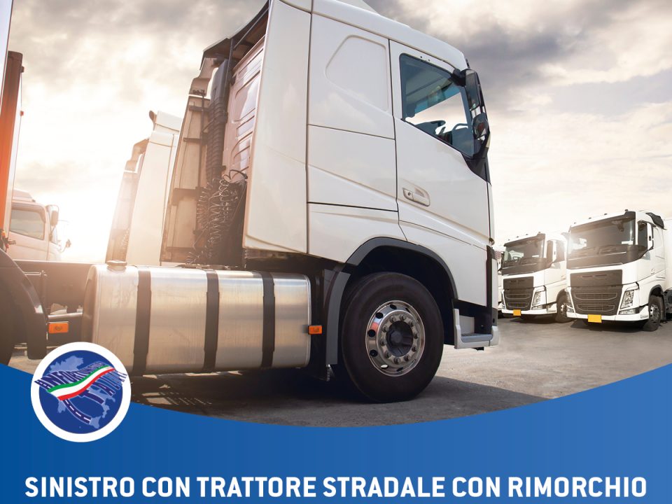 sinistro con trattore stradale con rimorchio